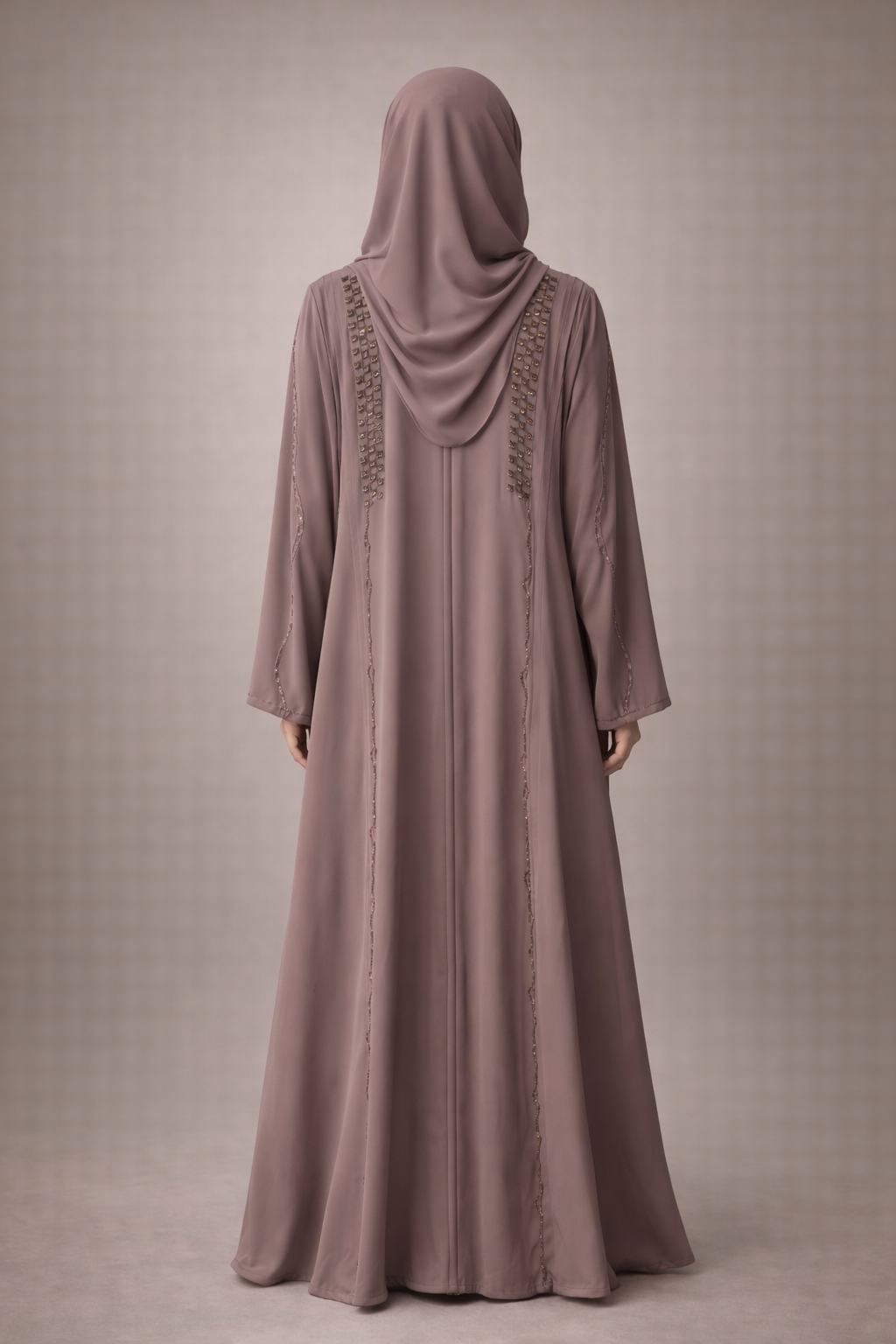 Brown abaya square shape stone 0078