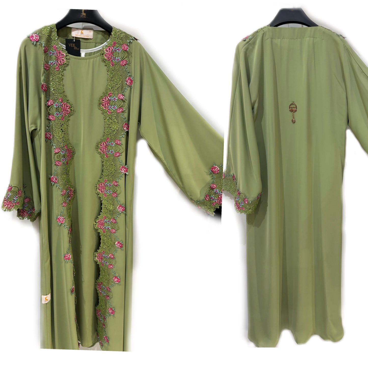 Olive Bloom Abaya