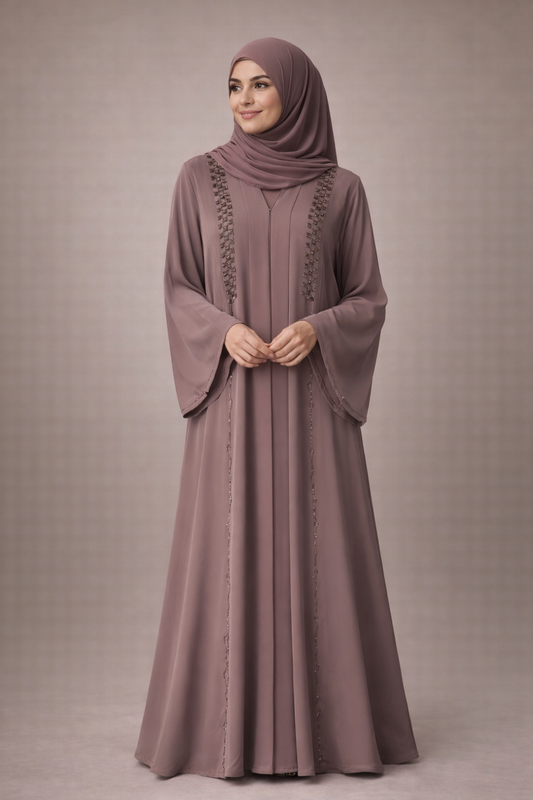 Brown abaya square shape stone 0078
